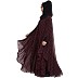 Checkered Irani kaftan with Black inner abaya Checkered Irani kaftan with Black inner abaya